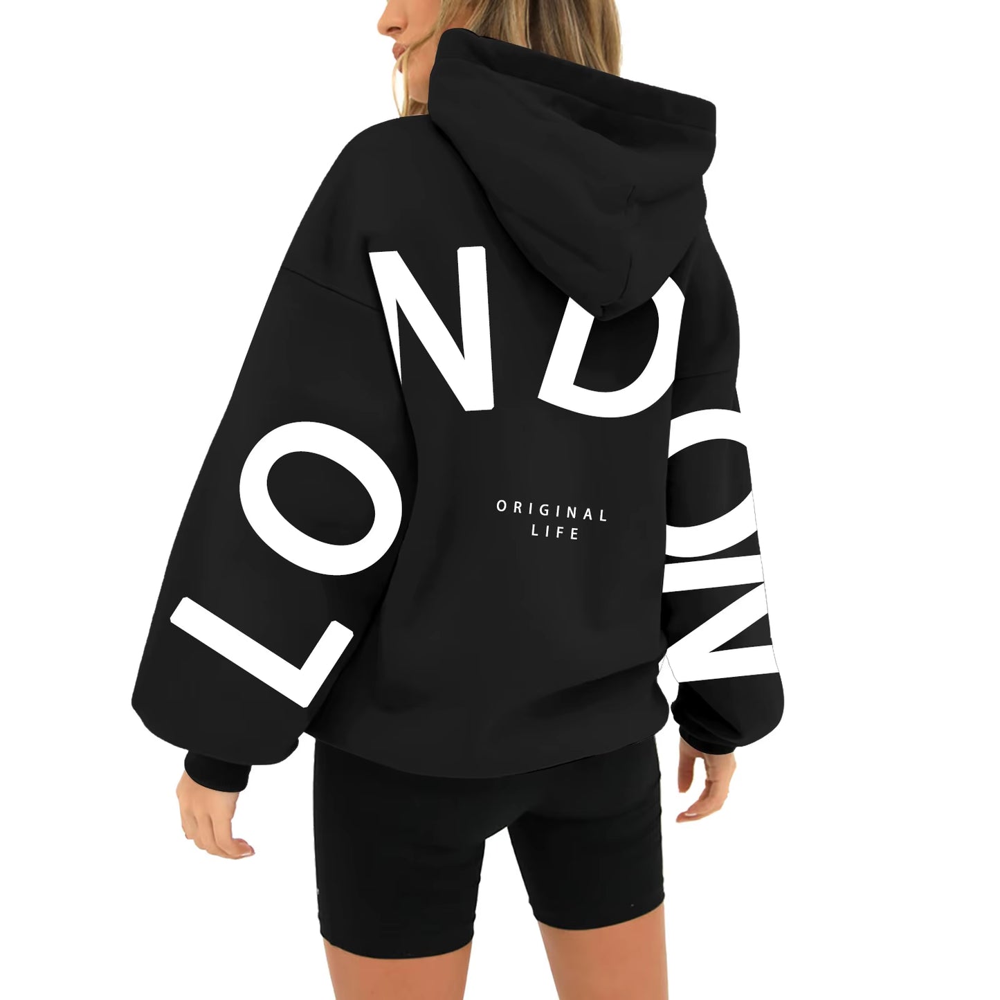 Mom Sweatshirt for Women Unisex Hooded Pullover Long Sleeved Casual Loose Pocket Hoodie Letter Graphic Hoodies Худи